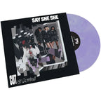 Say She She - Cut & Rewind vinyl LP by drink sum wtr, featuring limited edition lilac-colored indie, rock, and pop music on vinyl.