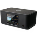 Essentials Stream Connect music streamer in black with sleek design, featuring connection ports and interface for seamless audio streaming.