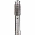 Warm Audio Fen-tone ribbon microphone shown from the front, highlighting its vintage-inspired design and build quality.