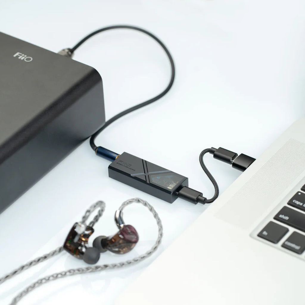 FiiO KA13 portable DAC and headphone amplifier, in black