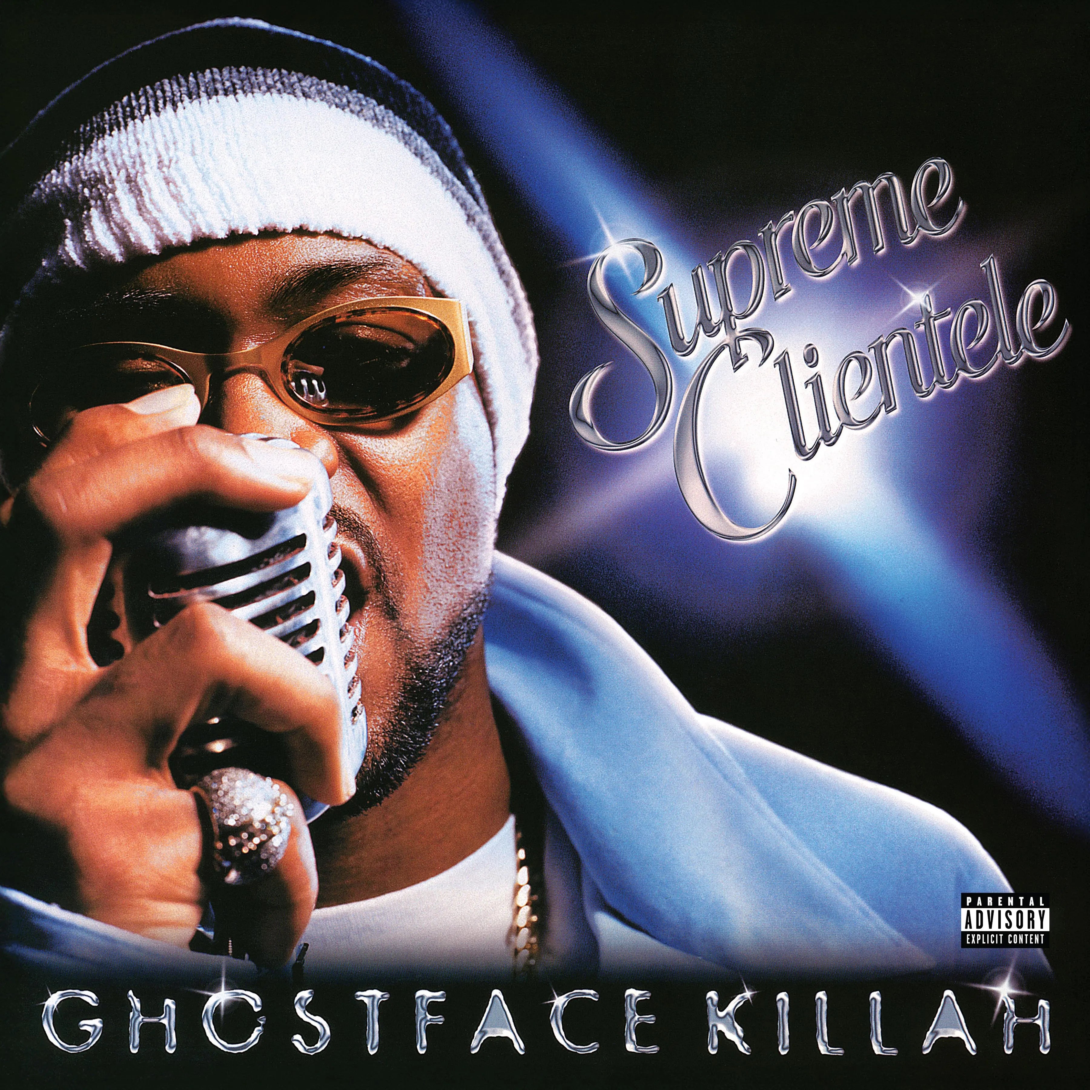 Black vinyl 2LP of Ghostface Killah's Supreme Clientele album by Legacy Recordings, featuring the album cover artwork.