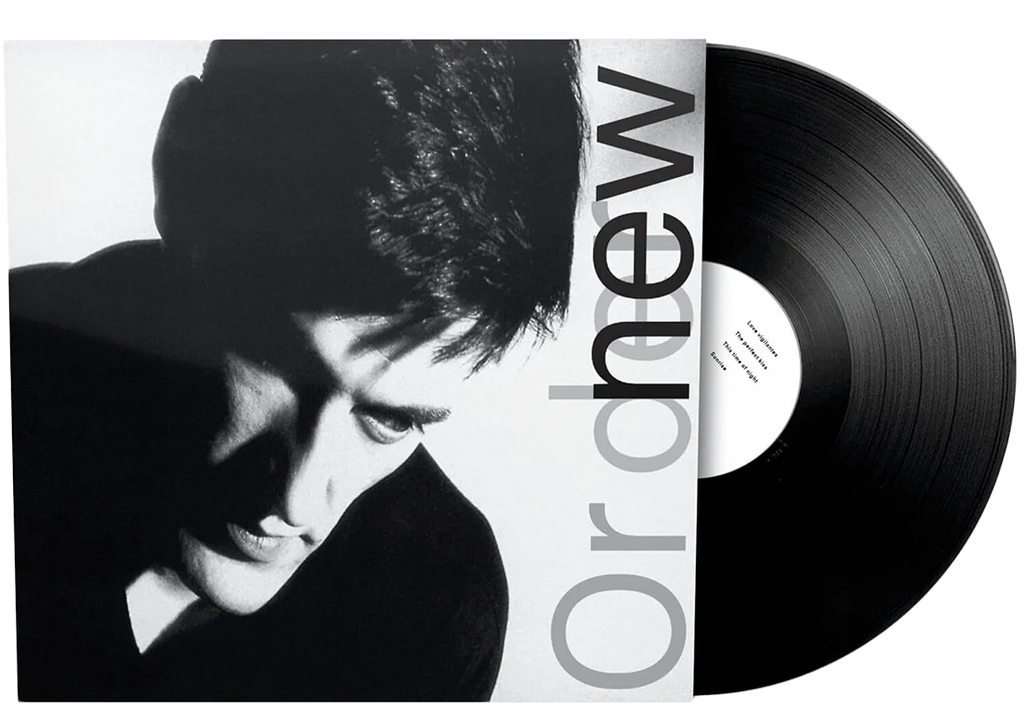 Black vinyl LP of New Order's Low-Life album, featuring rock, indie, and pop music, released by Warner Music Group.