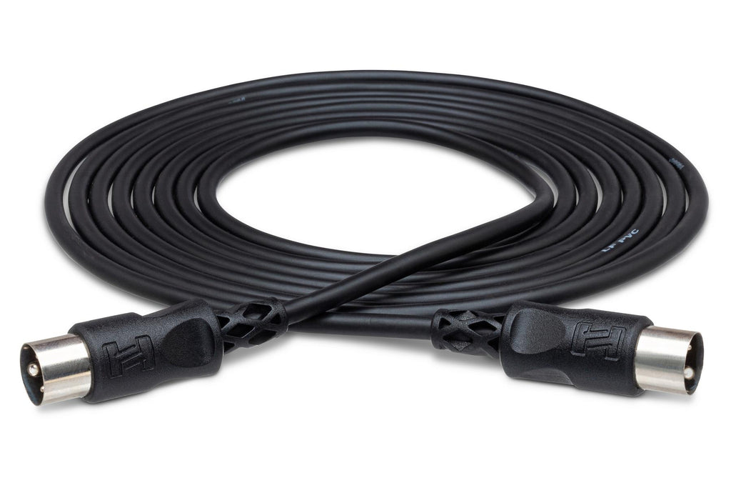 Hosa MID-300 5-Pin DIN - 5-Pin DIN MIDI cable, full coiled cable view