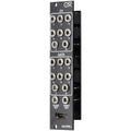 Close-up of the OXI Instruments Pipe MKII semi-modular synthesizer module showing its knobs and input jacks.