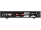 Rear view of NAD C316BEE V2 stereo amplifier showing input and output connections on the NAD stereo amplifier.