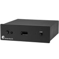 Pro-Ject Stream Box S2 music streamer with sleek front view, featuring control buttons and display screen, for high-quality audio streaming.