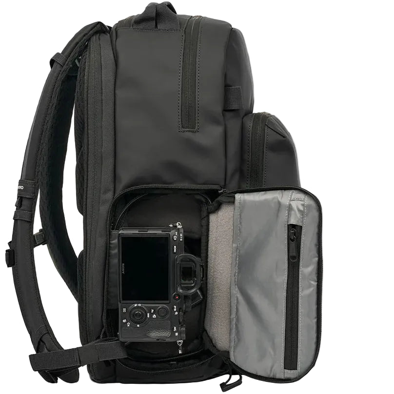 Black Wandrd Prvke Pocket camera bag with compact design and camera access pocket, ideal for video equipment storage.