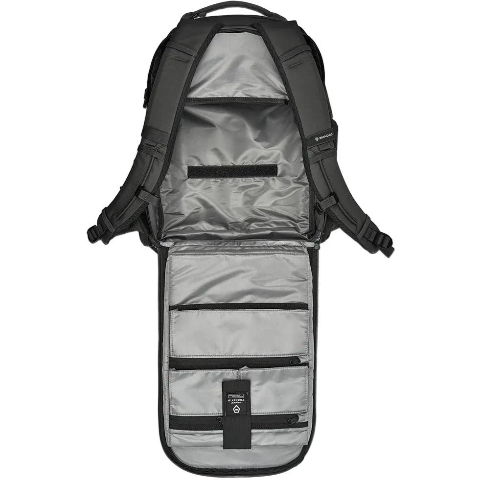 Black Wandrd Prvke Pocket video equipment bag with internal divider, designed for compact storage and easy access to gear.