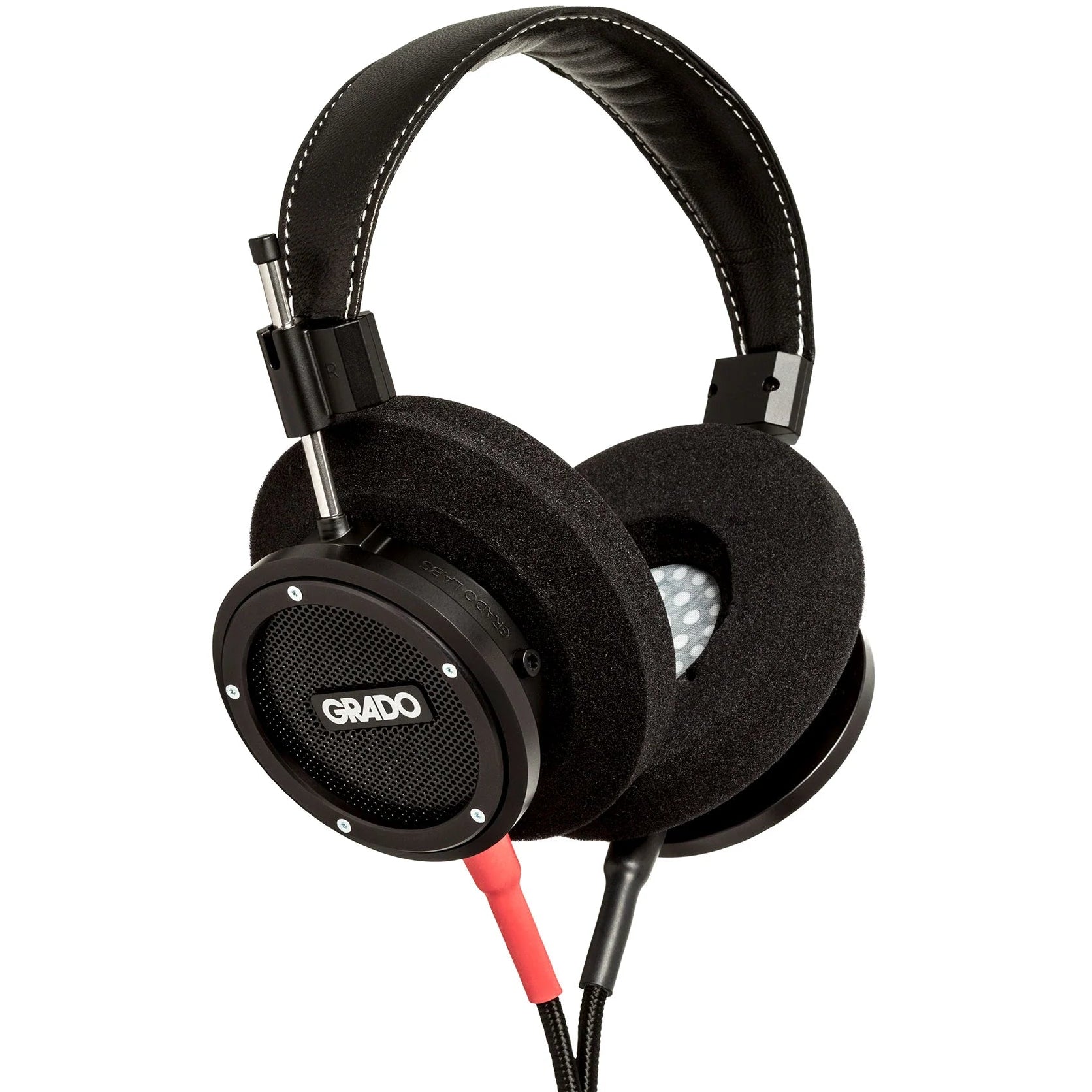 Wired Grado Signature S750 headphones with open-back design, featuring sleek black ear cups and padded headband for comfortable listening.