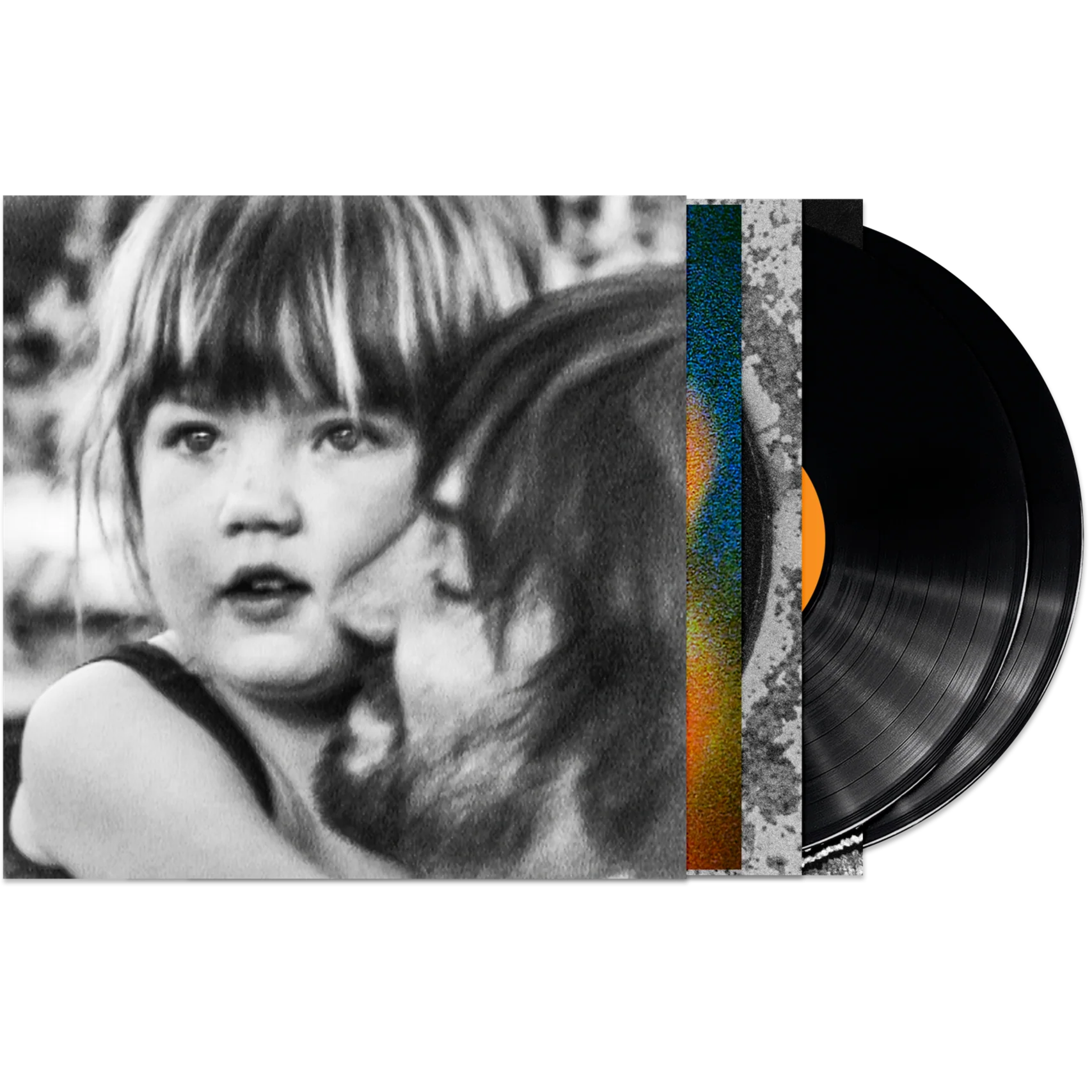 Black vinyl double LP of Tame Impala's Deadbeat album, featuring Columbia Records branding and album artwork.