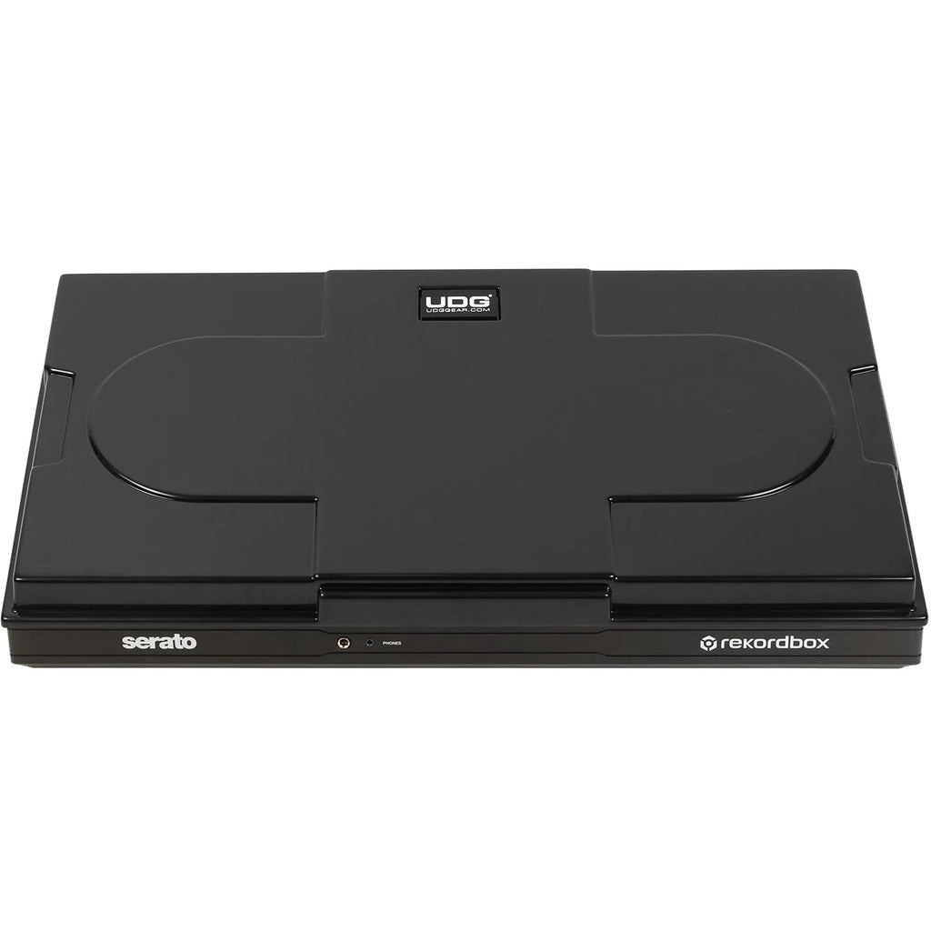 UDG Ultimate Pioneer DJ DDJ-FLX10 equipment cover in black, designed to protect DJ controller from dust and scratches.