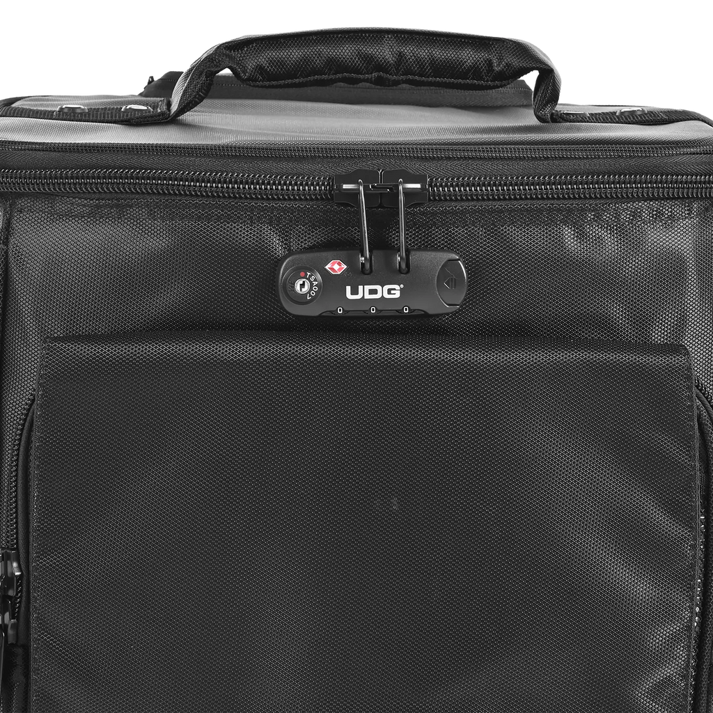 UDG SlingBag Trolley Deluxe MK2 in black, featuring a sleek design and durable materials for DJ equipment transport.