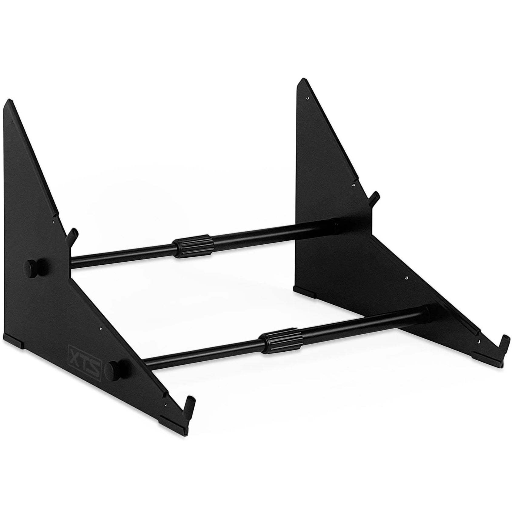 Analog Cases XTS Duo-Flex keyboard stand bundle showing two-tier adjustable keyboard stands with black finish.