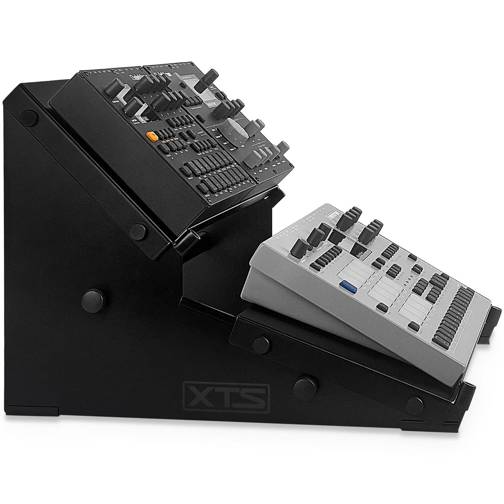 Analog Cases XTS Stand 2-Tier keyboard stand with adjustable height and sturdy metal construction, supporting multiple keyboards.