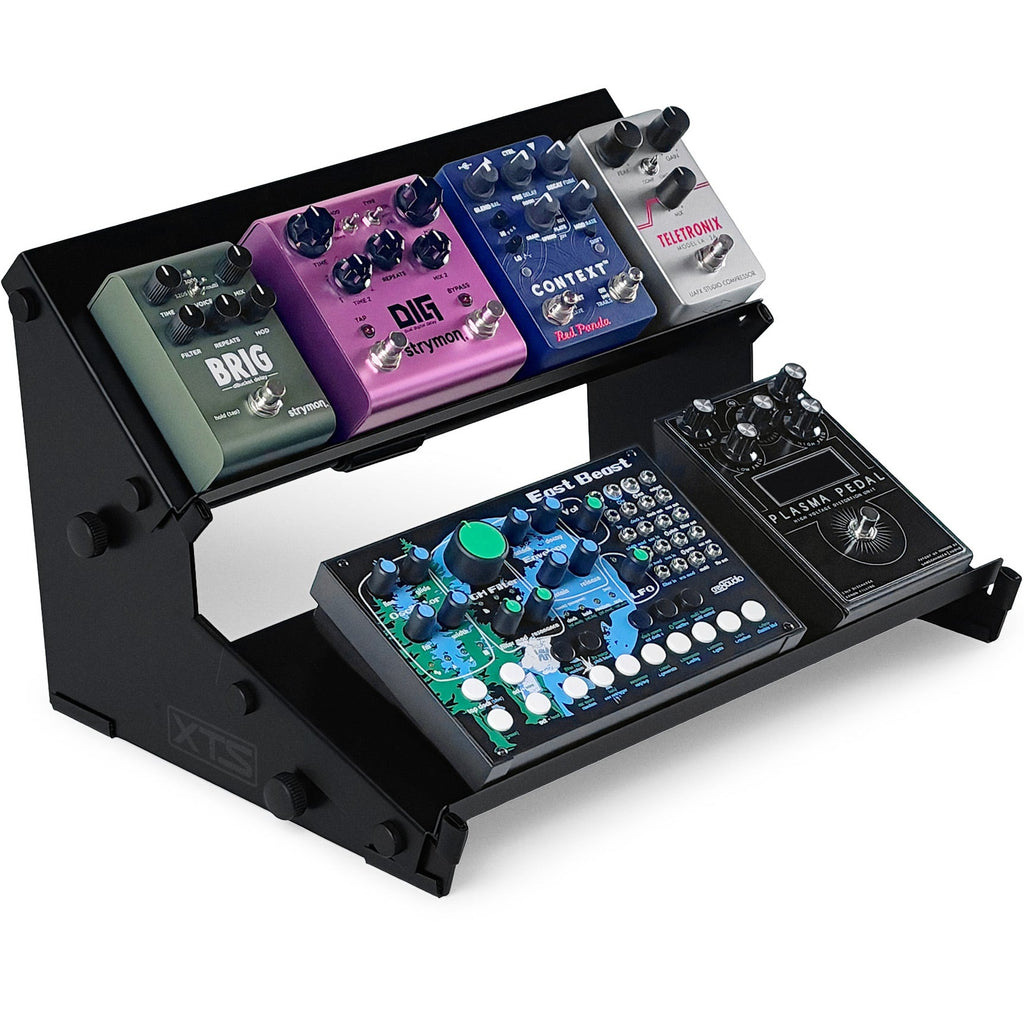 Analog Cases XTS Duo-Flex Mini keyboard stand bundle showing adjustable, compact stands with a sleek design for musical setups.