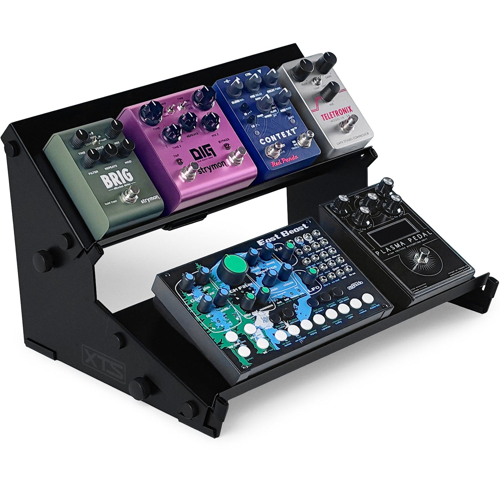 Analog Cases XTS Duo-Flex Mini keyboard stand bundle showing adjustable, compact stands with a sleek design for musical setups.