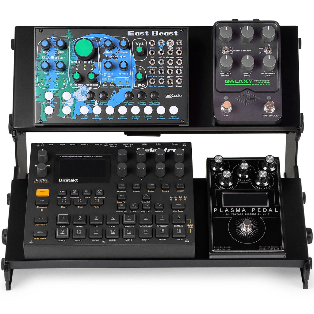 Analog Cases XTS Duo-Flex Mini keyboard stand bundle with adjustable support and compact design for versatile instrument positioning.