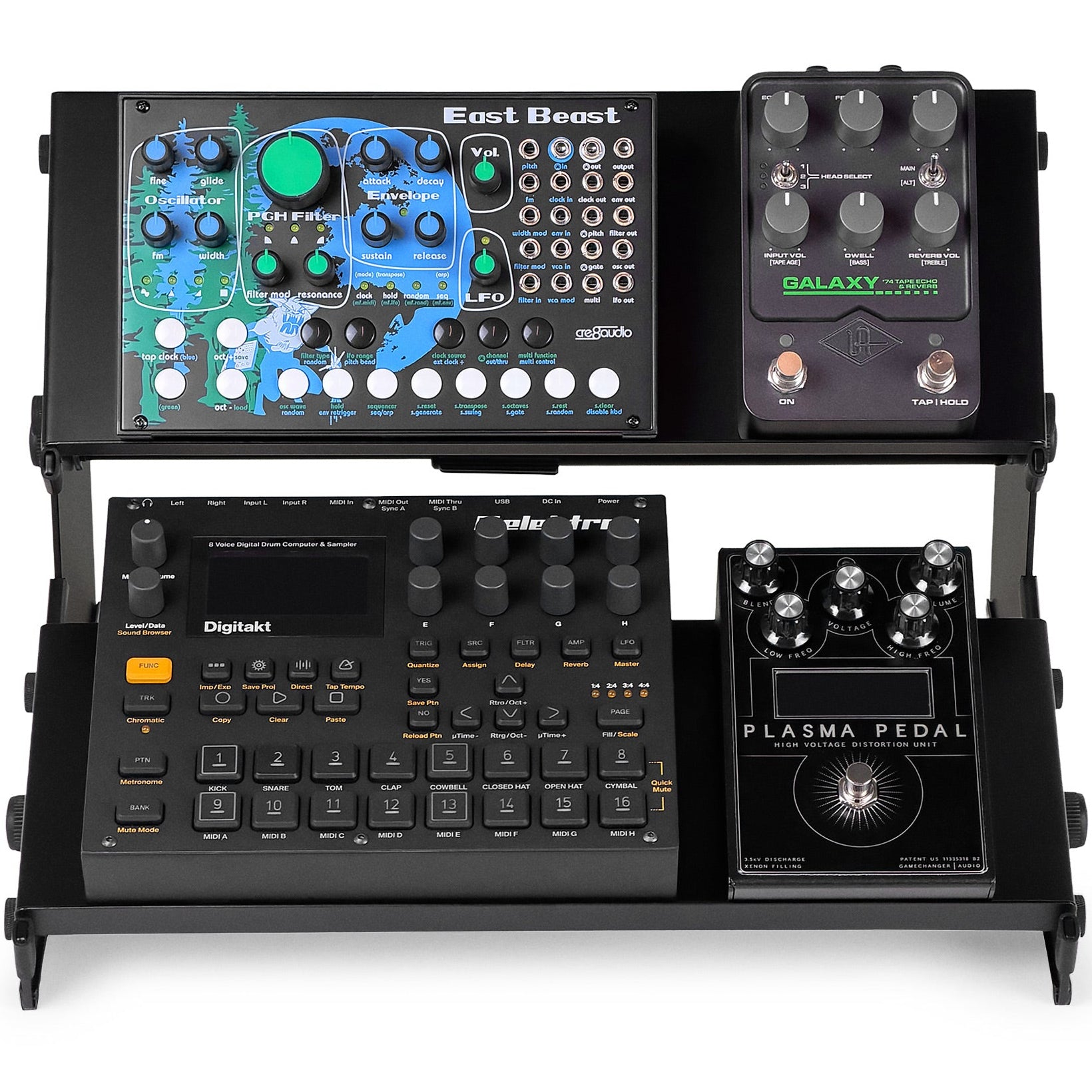Analog Cases XTS Duo-Flex Mini keyboard stand bundle with adjustable support and compact design for versatile instrument positioning.