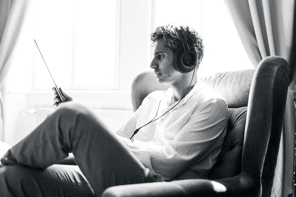 Austrian Audio The Composer wired headphones in black showing over-ear design and cushioned ear cups.