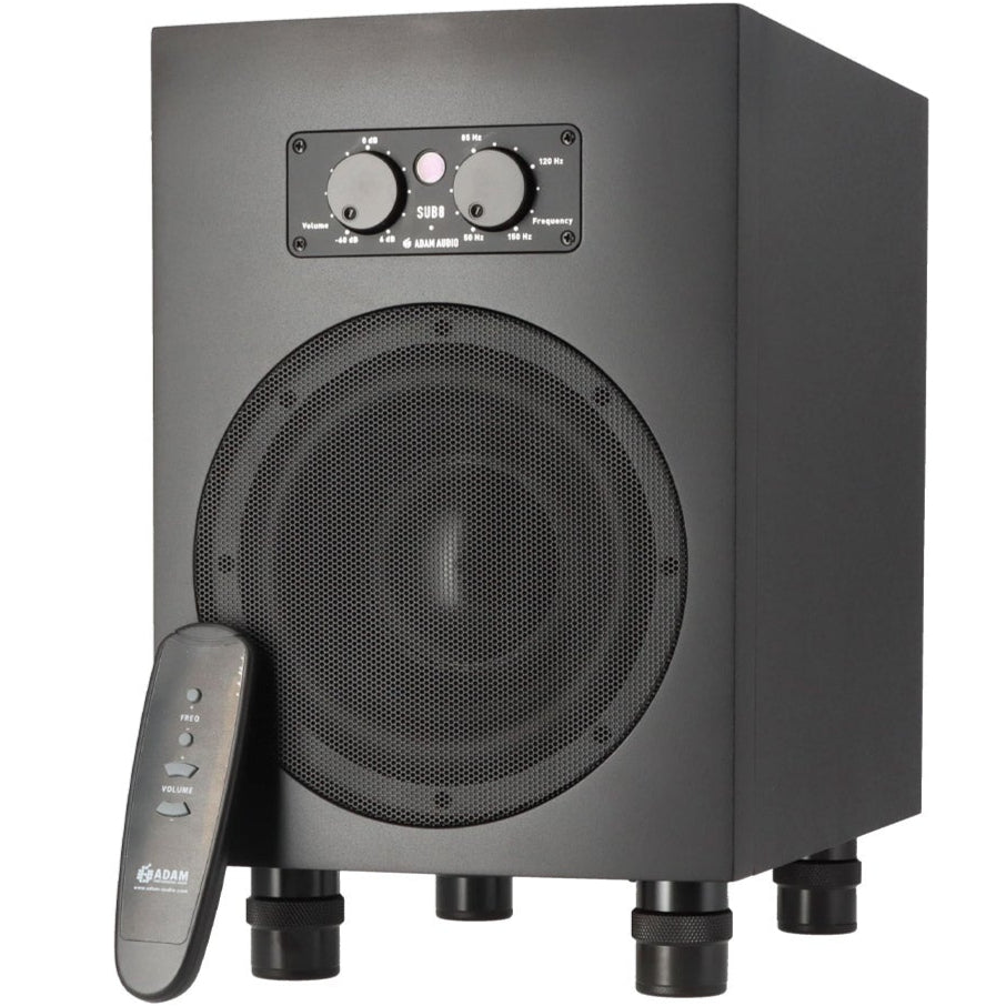 Adam Audio Sub8 subwoofers, close up