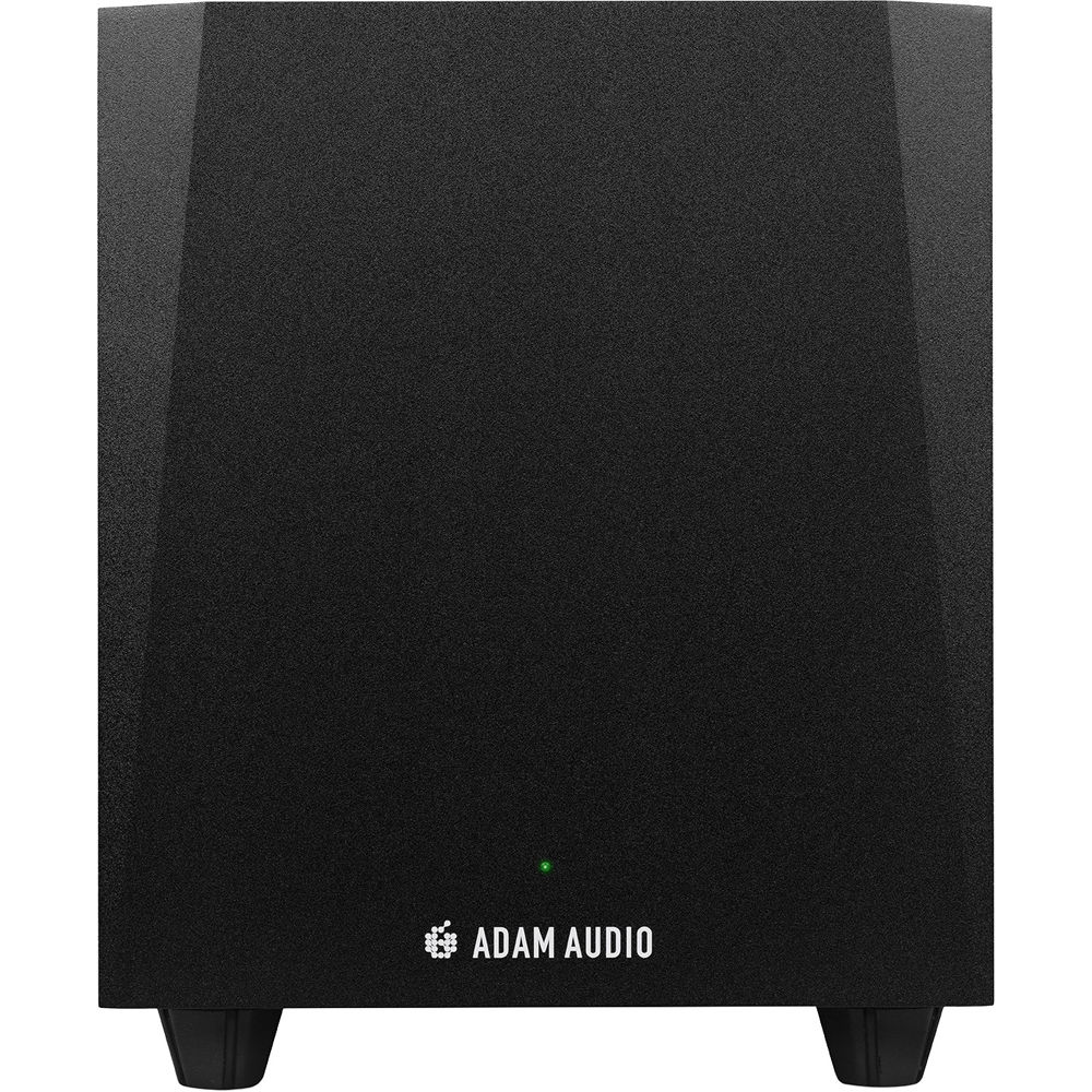 Adam Audio T10s subwoofer, in black, rear view