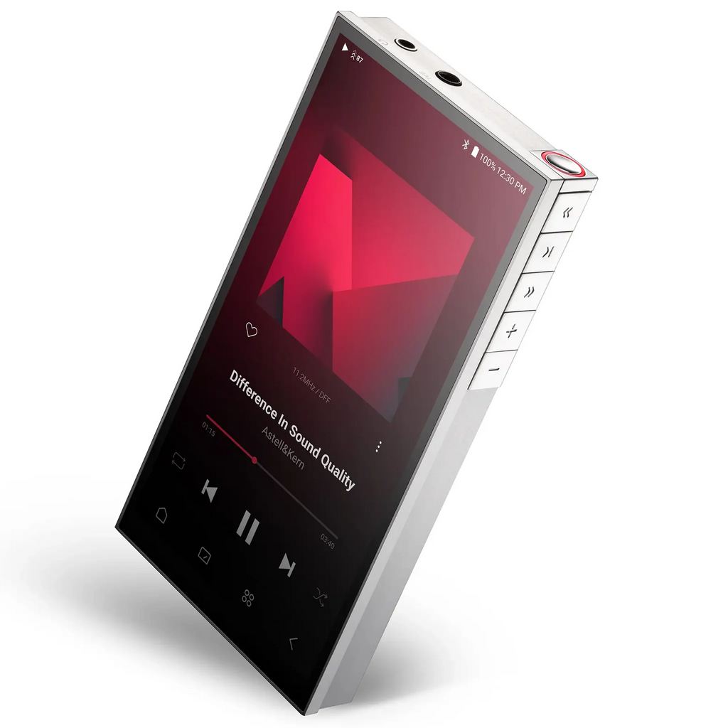 Astell&Kern PD10 portable music player with a sleek black design and touch screen display.