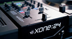 Allen & Heath Xone:24 DJ mixer with dual channel strips, EQ controls, and professional audio interface for DJs.