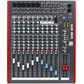 Allen & Heath ZED-14 analog mixer, front view.