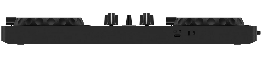AlphaTheta DDJ-FLX2 2-channel DJ controller, rear panel and connections