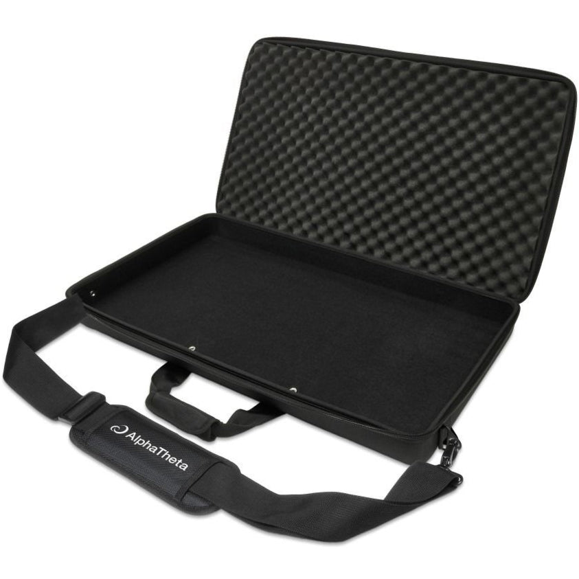 AlphaTheta DJC-GRV6 hard case bag for DDJ-GRV6 DJ controller, durable black protective carrying case with handle.