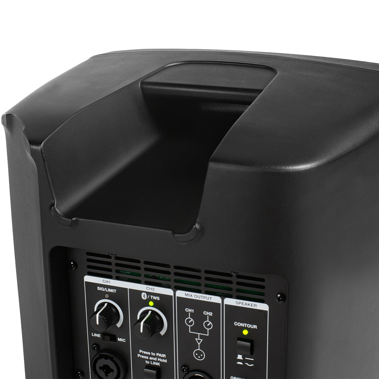 Alto Professional TX408 active PA loudspeaker, top view