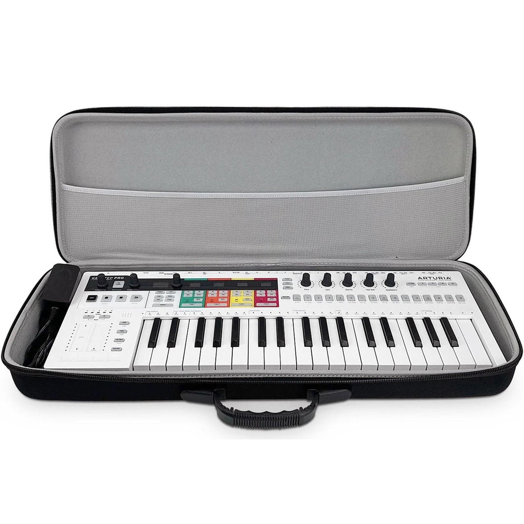 Analog Cases Pulse Case for Arturia KeyStep Pro keyboard, durable protective bag with padded interior and carrying handle.