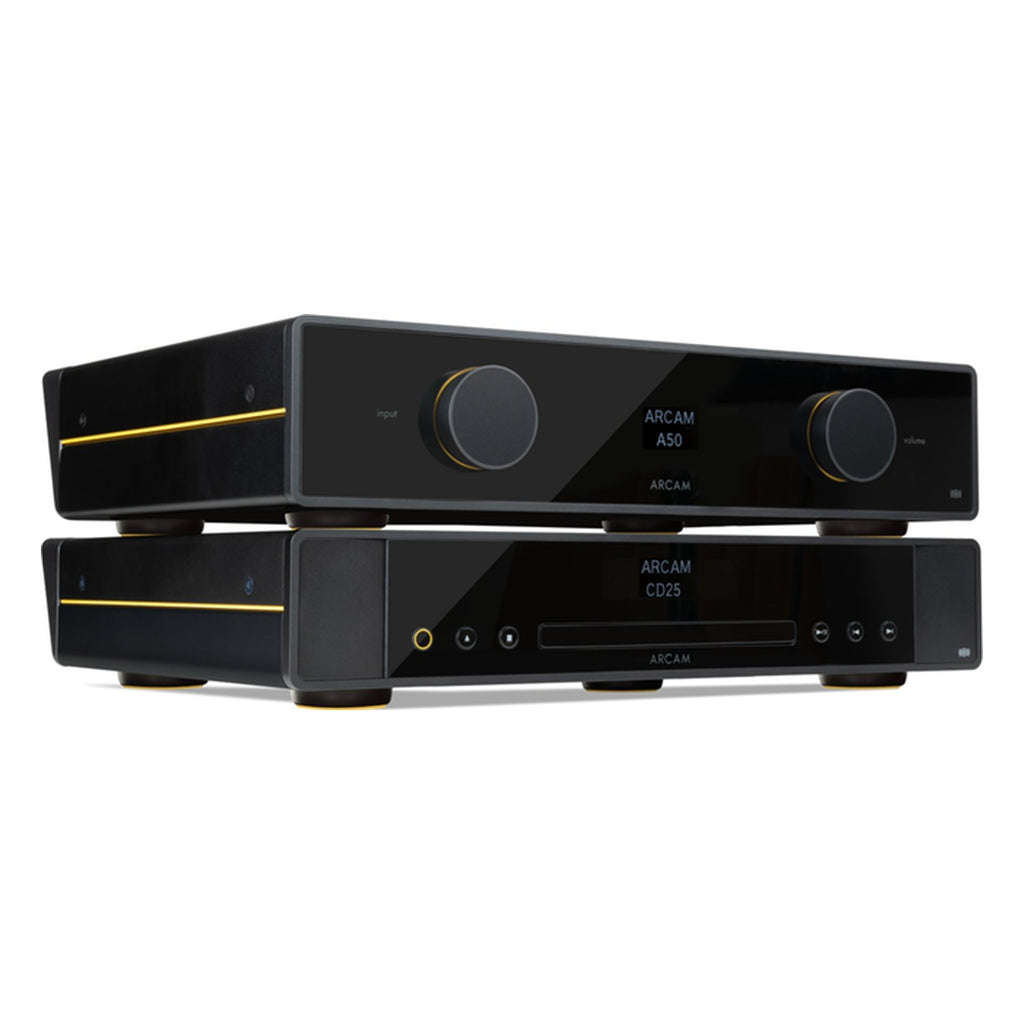 Arcam CD25 with A50 Signature stacked as a system