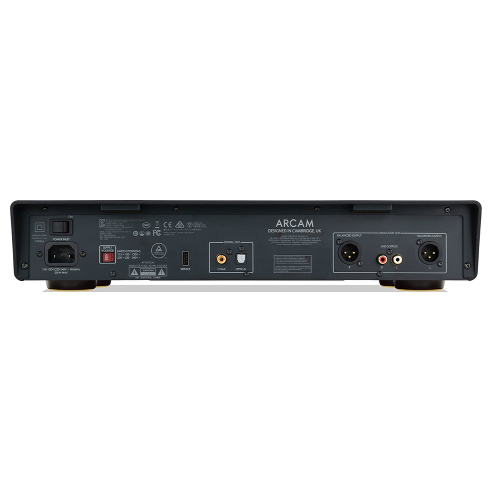 Arcam CD25 rear panel connections