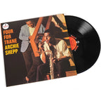 Black vinyl LP of Archie Shepp's Four for Trane jazz album, released by Verve Records, featuring the album cover art.