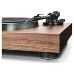 Argon Audio AURORA walnut, tonearm and rear detail