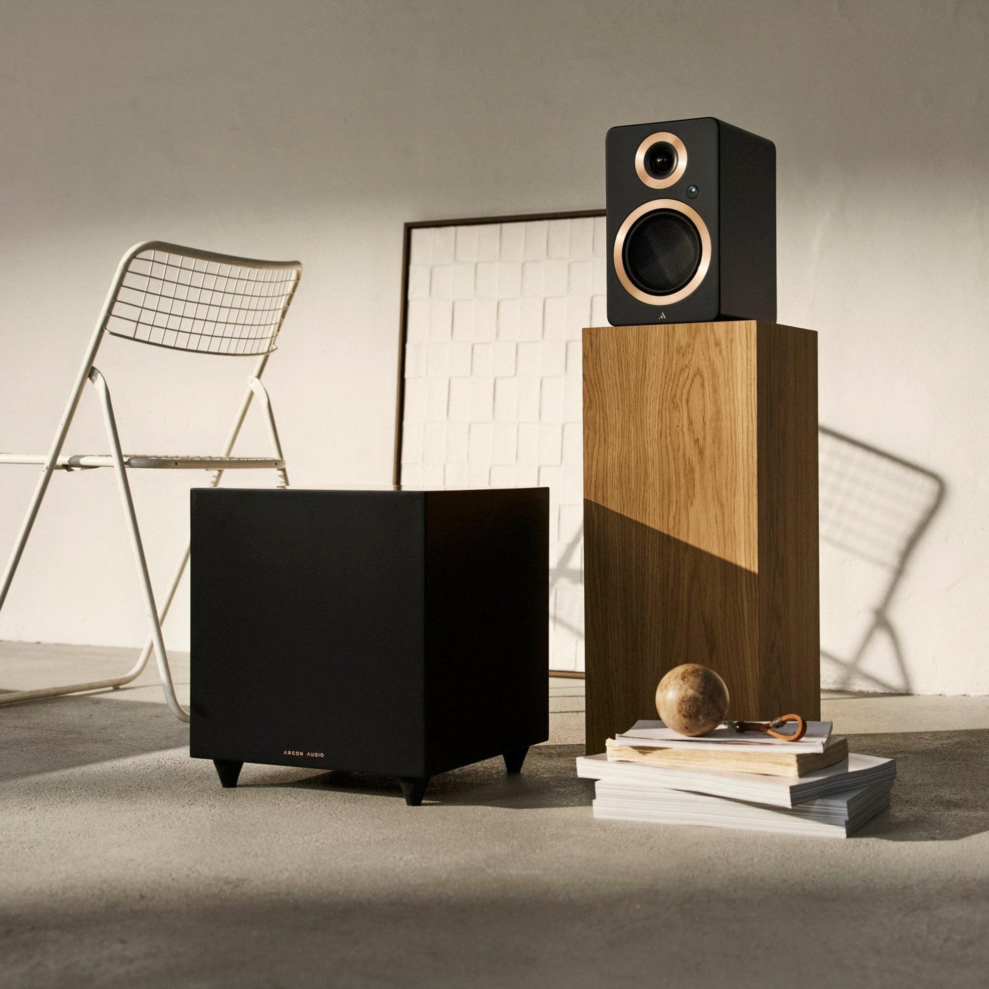 Argon Audio BERLIN SUB 12 in a home cinema setup, Black