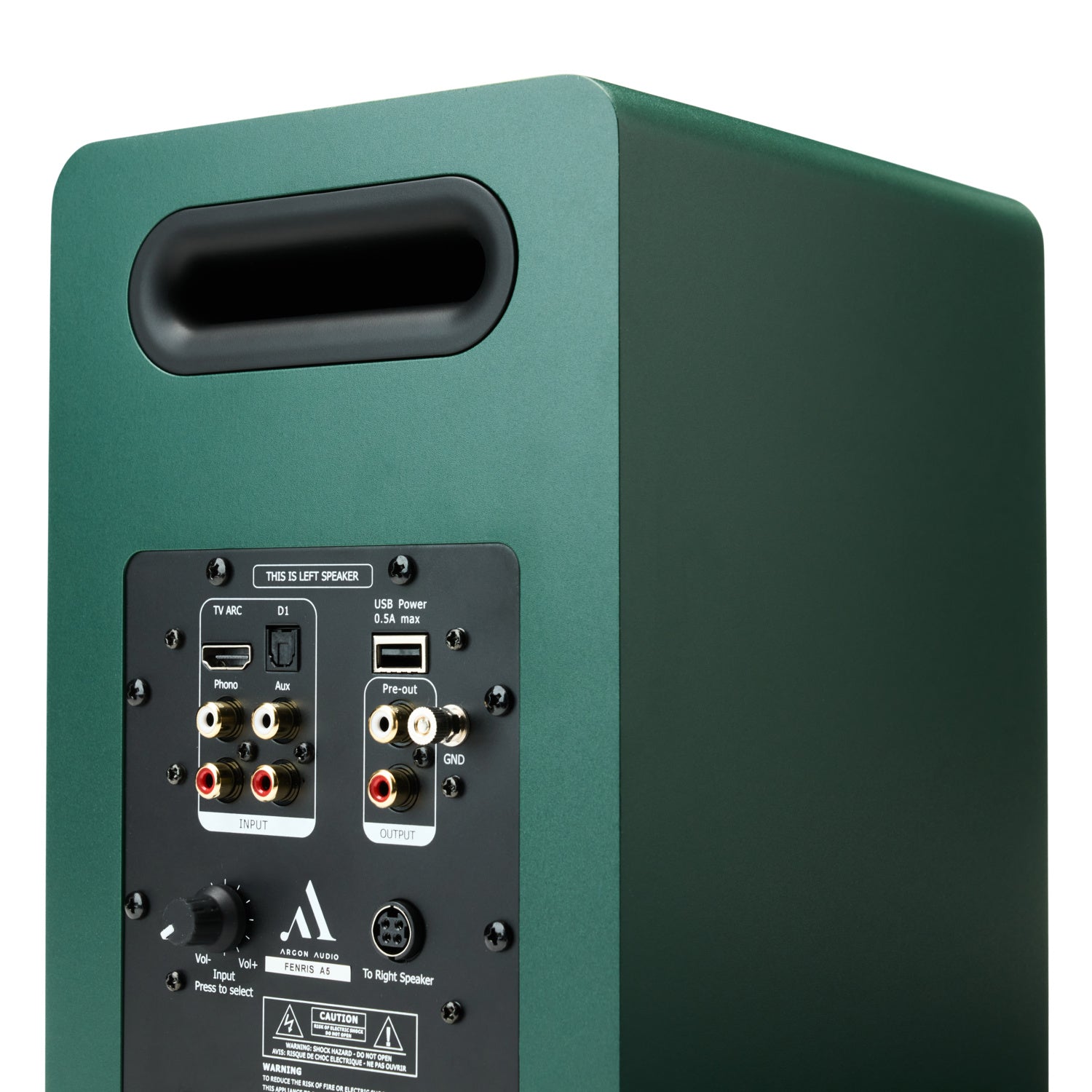 Argon Audio Fenris A5 active bookshelf speakers, lifestyle