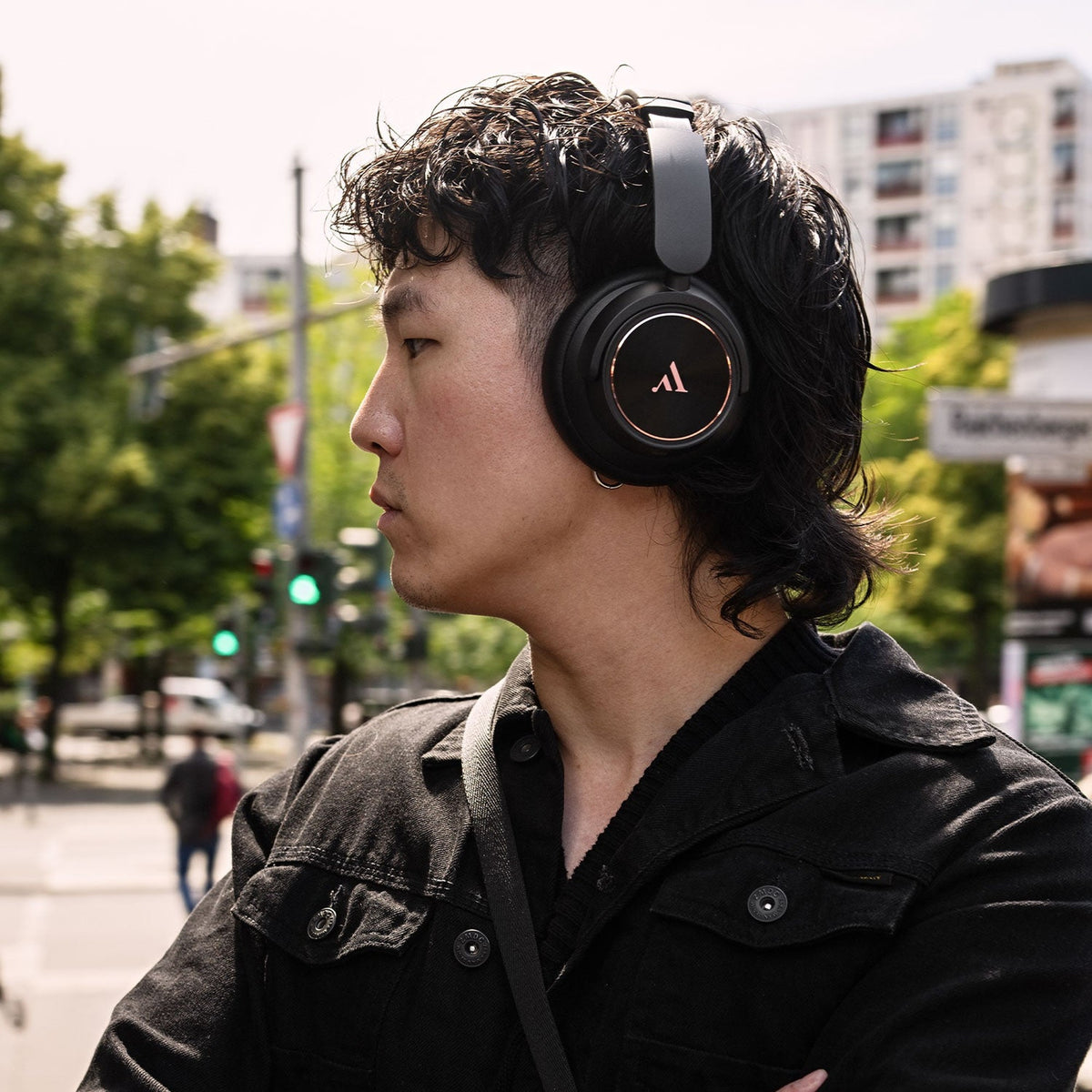 Argon Audio Quiet Storm Black worn in the city