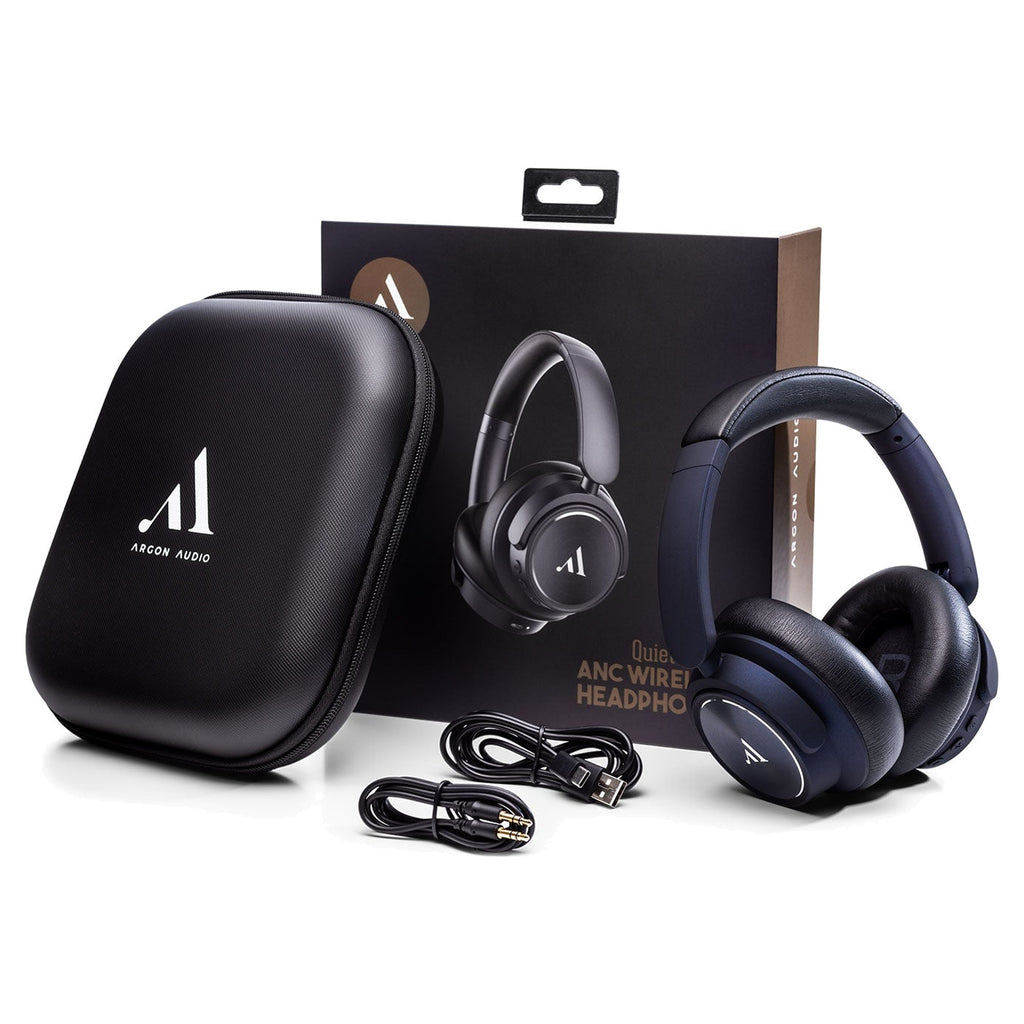 Argon Audio Quiet Storm Blue with hardcase, cables and box