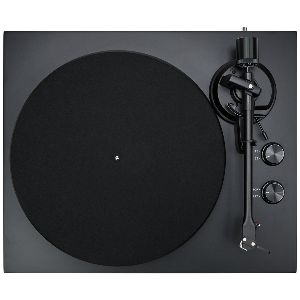Argon Audio TT MK2 turntable in Black, top view