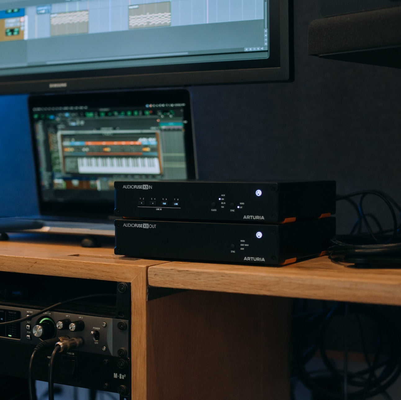 Arturia AudioFuse X8 IN audio interface, detail view