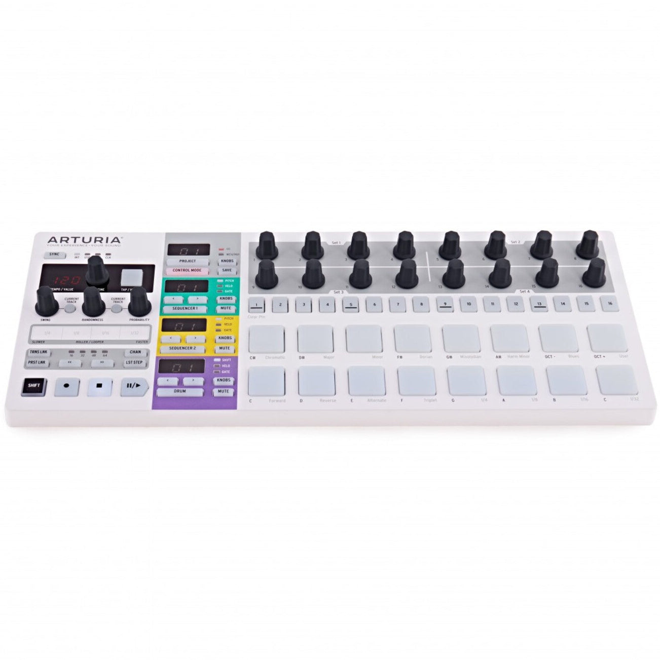 Arturia BeatStep Pro sequencers, close up