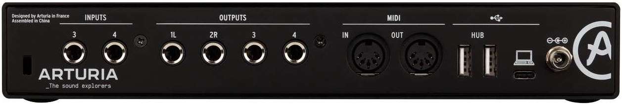 Arturia MiniFuse 4, audio interfaces, view 8, white