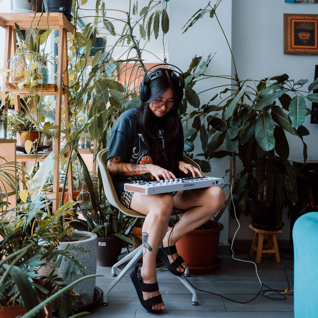 Arturia MiniLab 37 in use - home studio