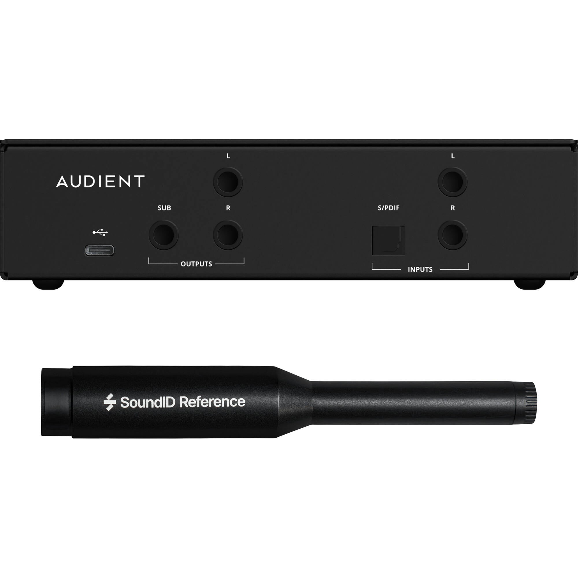 Audient ORIA Mini room calibration system, detail view.