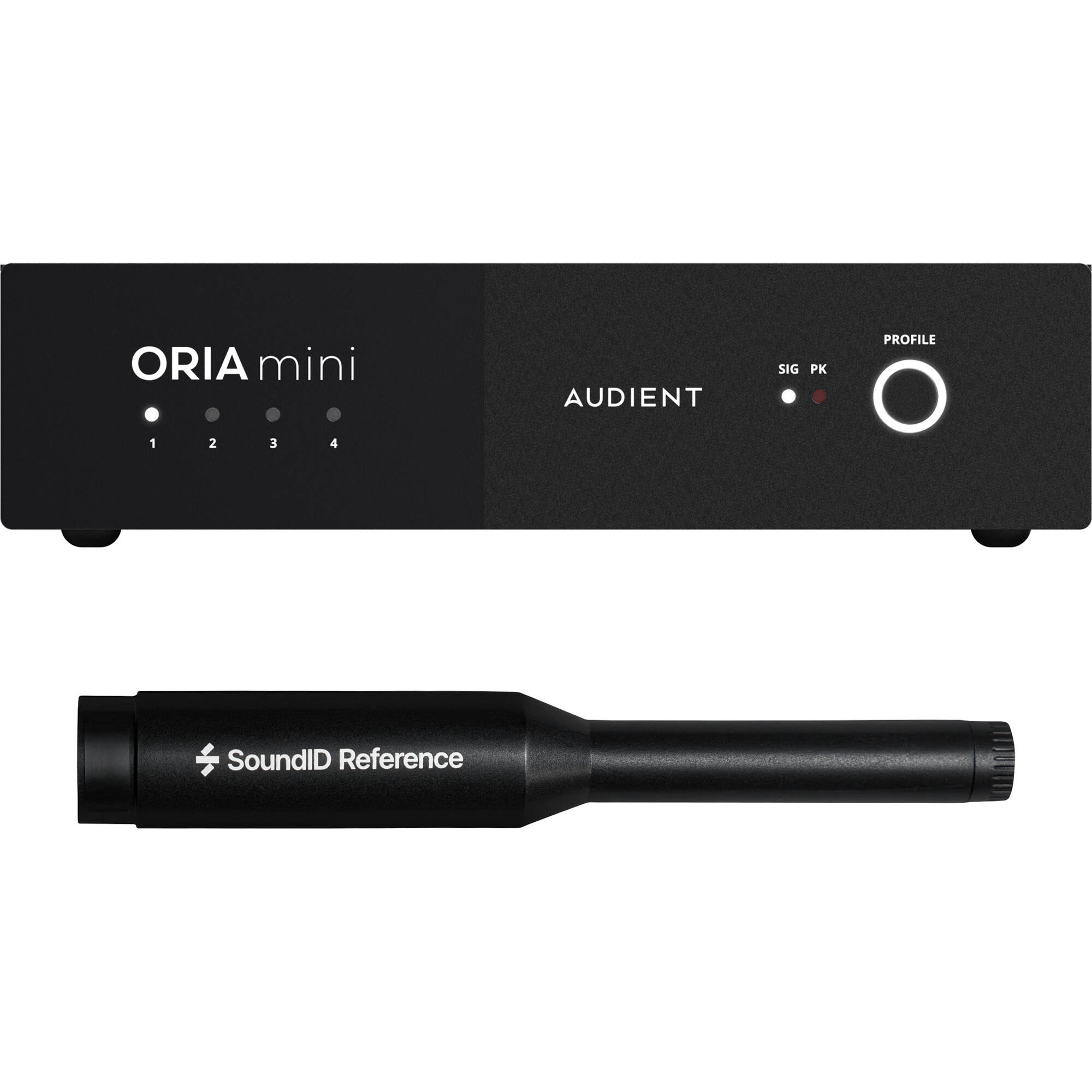 Audient ORIA Mini room calibration system, detail view.