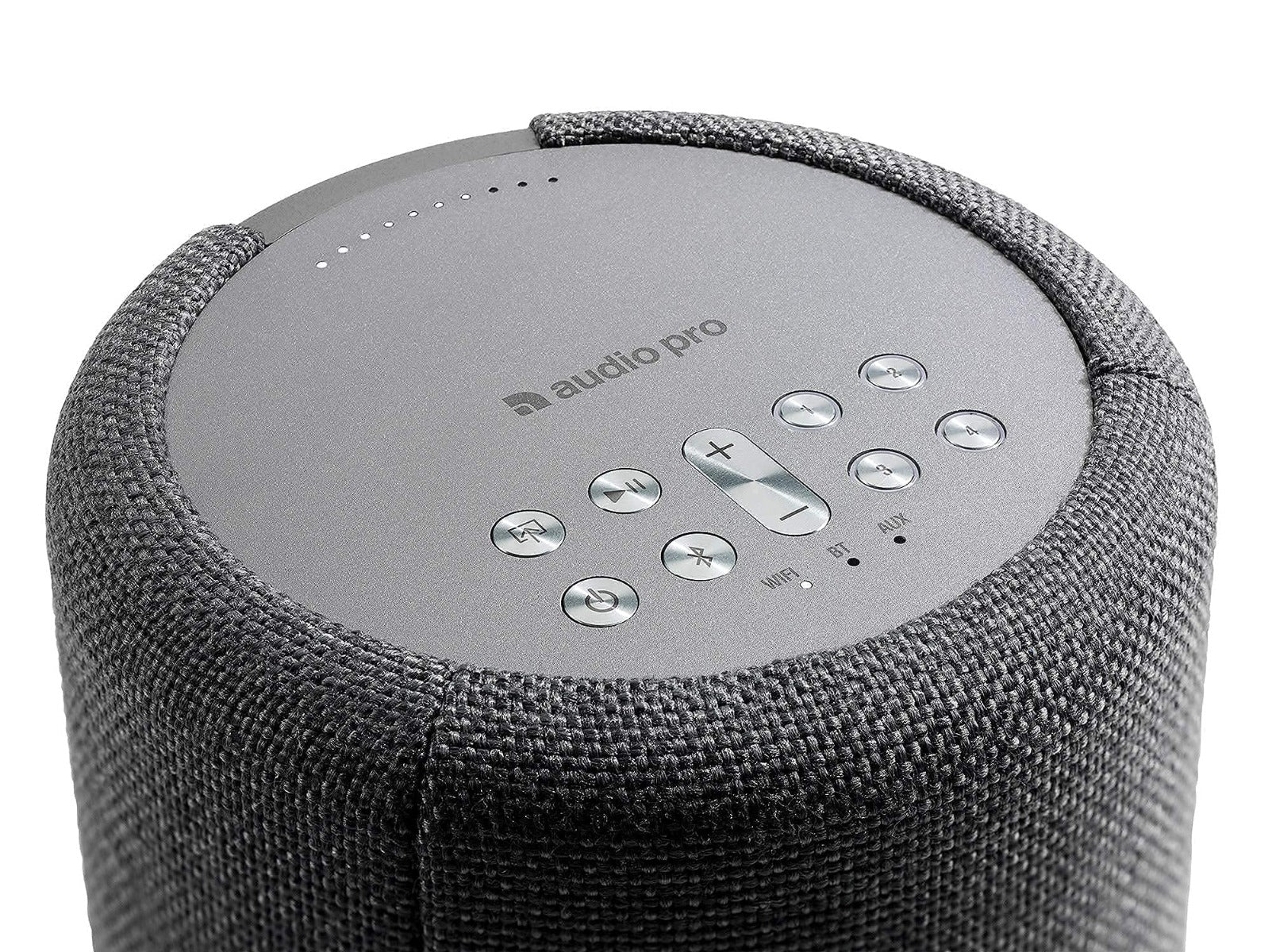 Audio Pro A10 MK2, wireless speakers, detail, dark grey