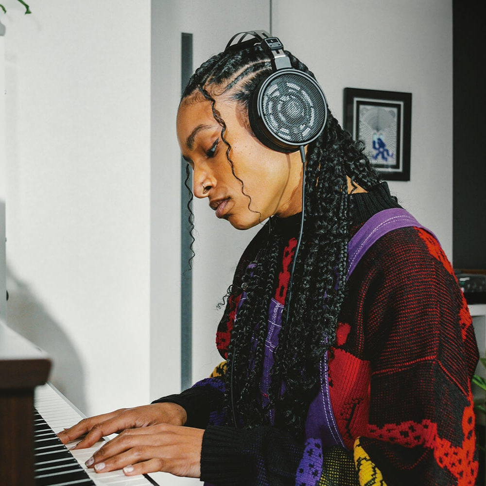 Audio-Technica ATH-R30x studio headphones, lifestyle shot