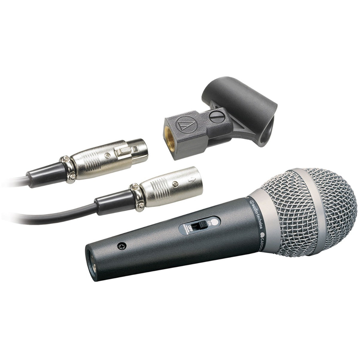 Audio-Technica ATR1500x dynamic microphone, front view